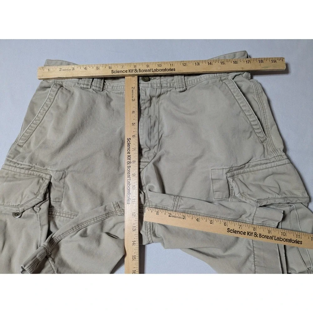 Polo Ralph Lauren‎ Classic Polo Chino Khaki Well Worn Cargo Shorts - Men 34